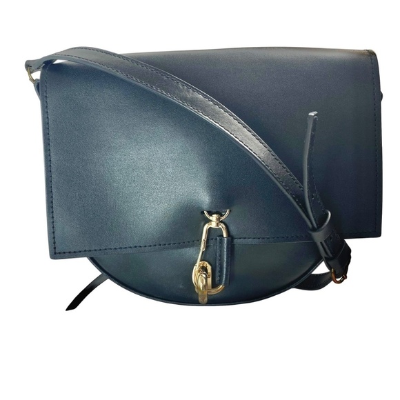 ZAC POSEN - Belay Saddle Crossbody Bag in Black Smooth leather - Picture 10 of 13